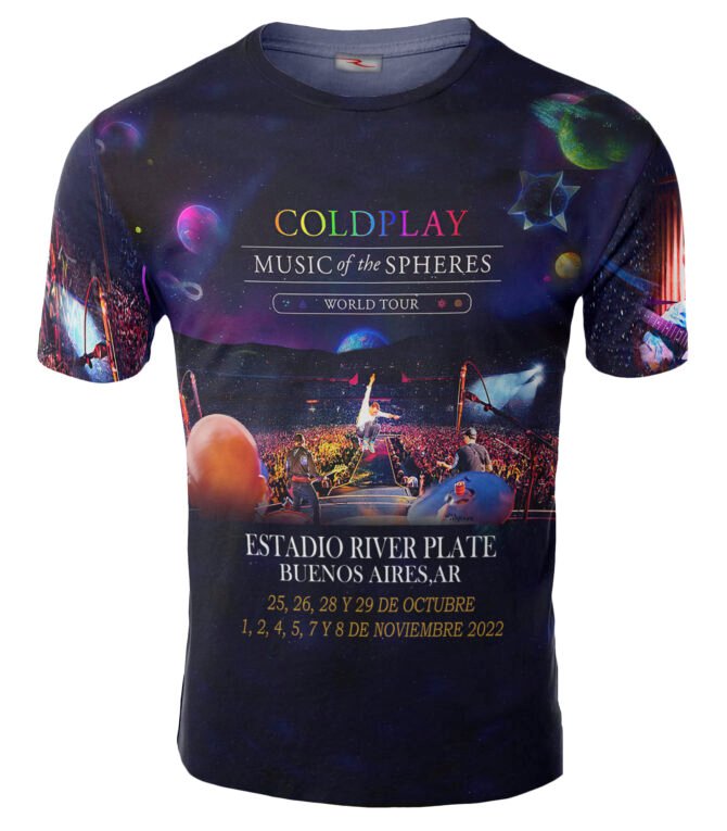 Remera Coldplay World Argentina Tour