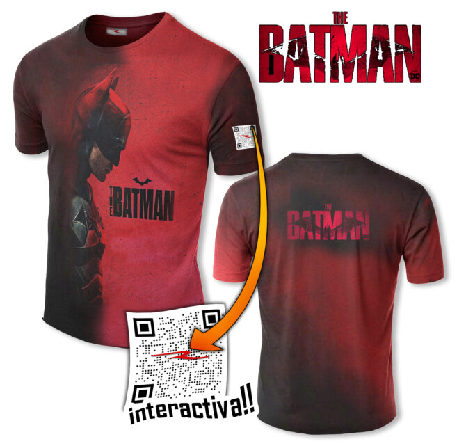 Remera Interactiva Qr The Batman