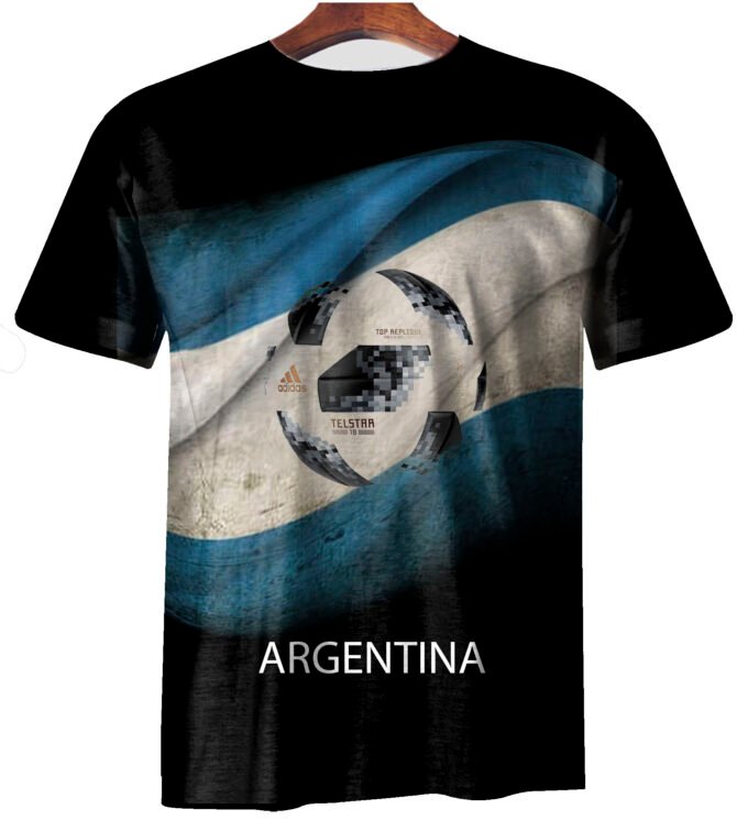 Remera Messi Argentina Rusia 2018