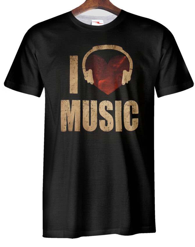 Remera  I Love Music