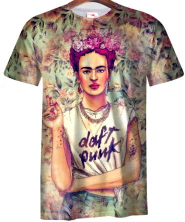 Remera Daft Punk Frida Kahlo