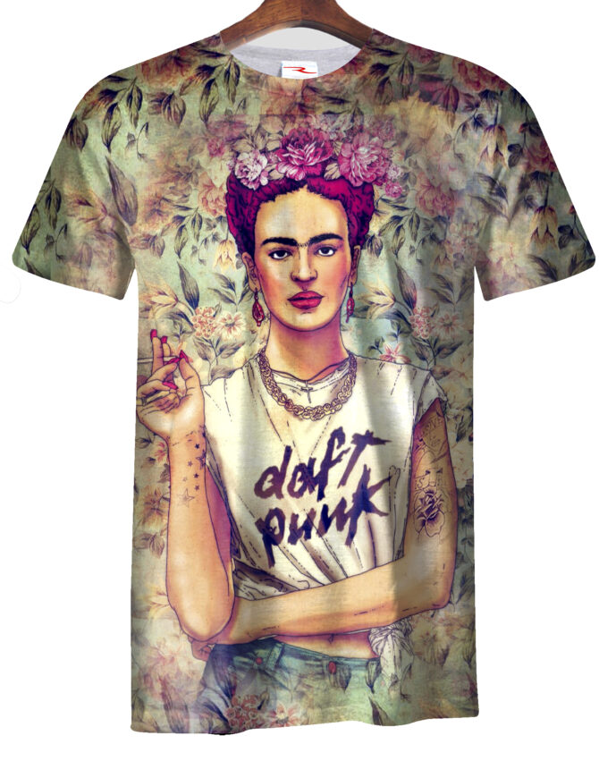 Remera Daft Punk Frida Kahlo