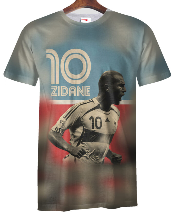 Remera Zinedine Zidane Retro Vintage