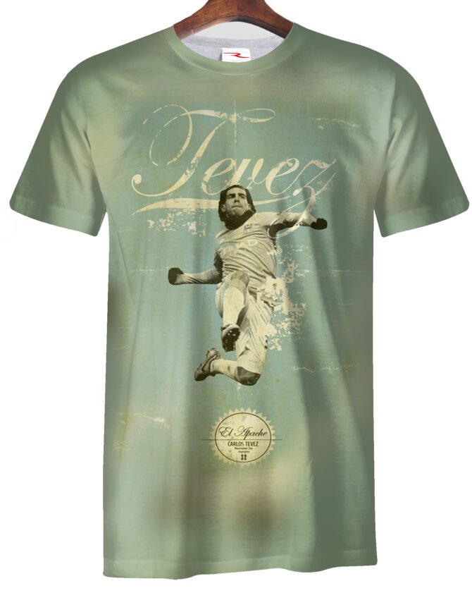 Remera Carlos Tevez Retro Vintage