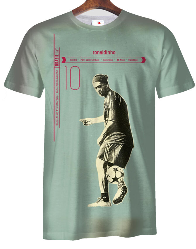Remera Ronaldinho Gaucho Retro Vintage