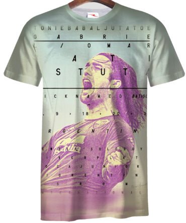 Remera Gabriel Omar Batistuta Retro Vintage
