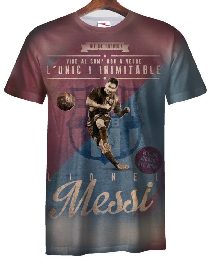 Remera Lionel Messi Retro Vintage
