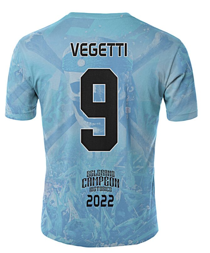 Remera Belgrano Campeón Histórico Vegetti