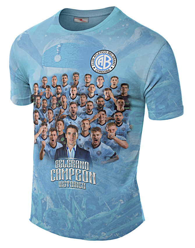 Remera Belgrano Campeón Histórico Vegetti