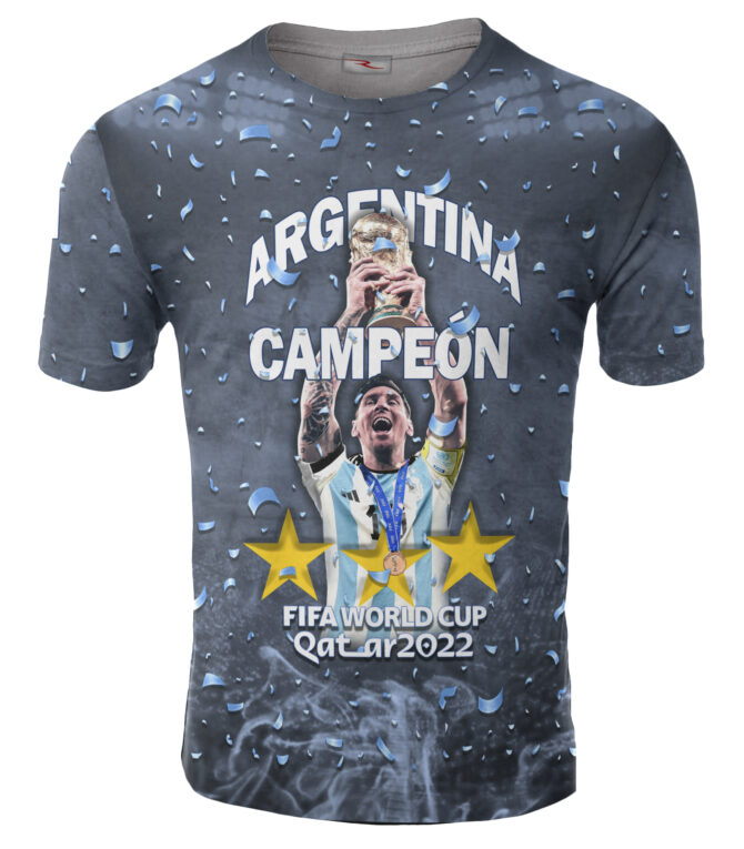 Remera Argentina Campeón Del Mundo