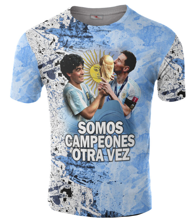 Remera Argentina Campeón Del Mundo