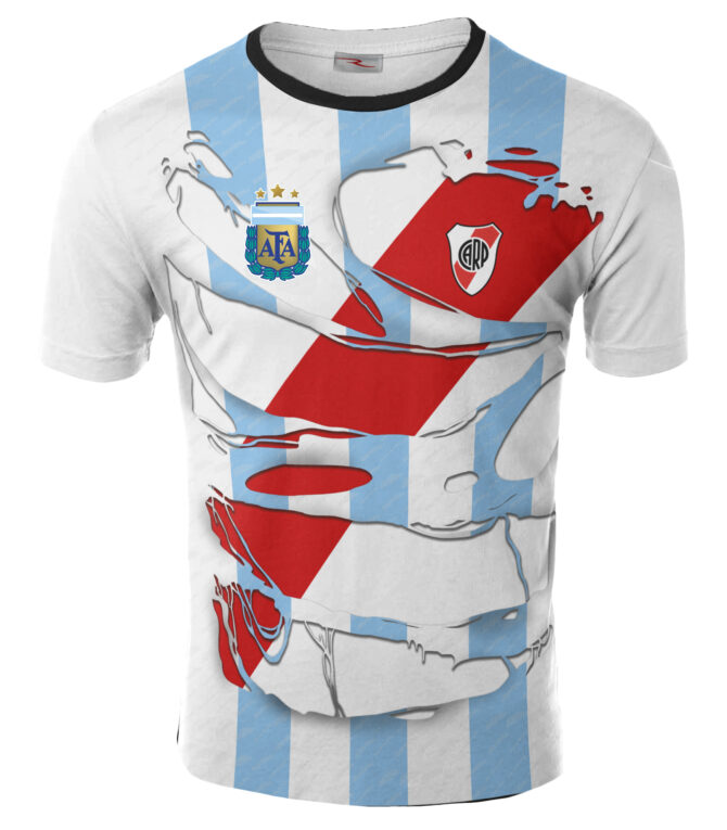 Remera River Argentina Campeón Del Mundo
