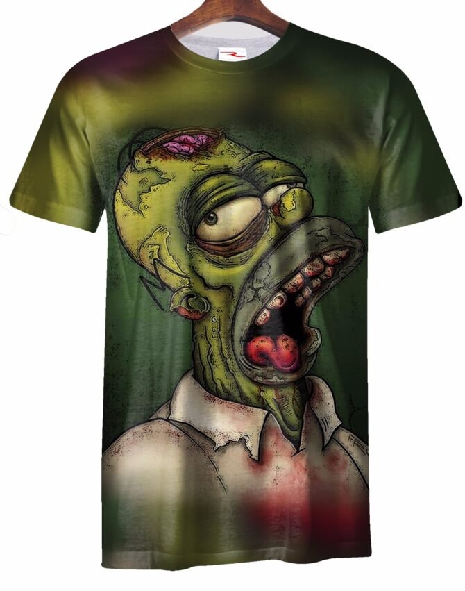 Remera Los Simpson Homero Zombi