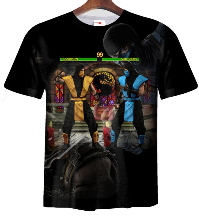 Remera Mortal Kombat Sub Zero Vs Scorpion