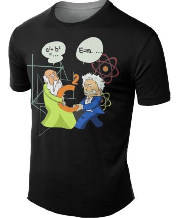 Remera Pitágoras Vs Einstein