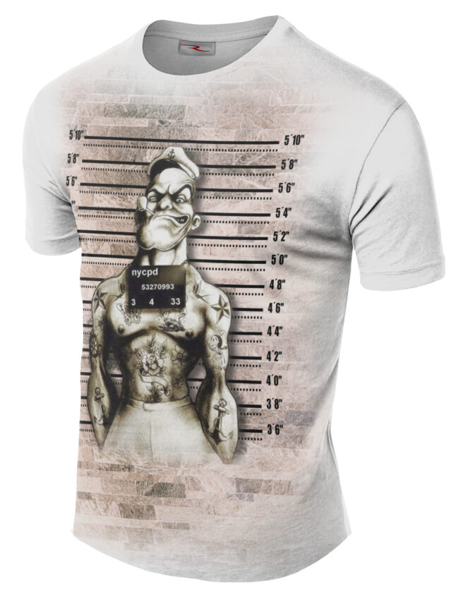 Remera Popeye Mugshots Preso