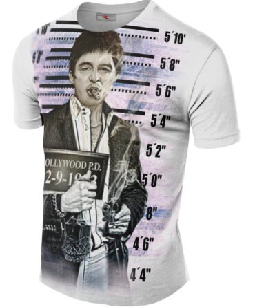 Remera Scarface Tony Montana Mugshots Preso