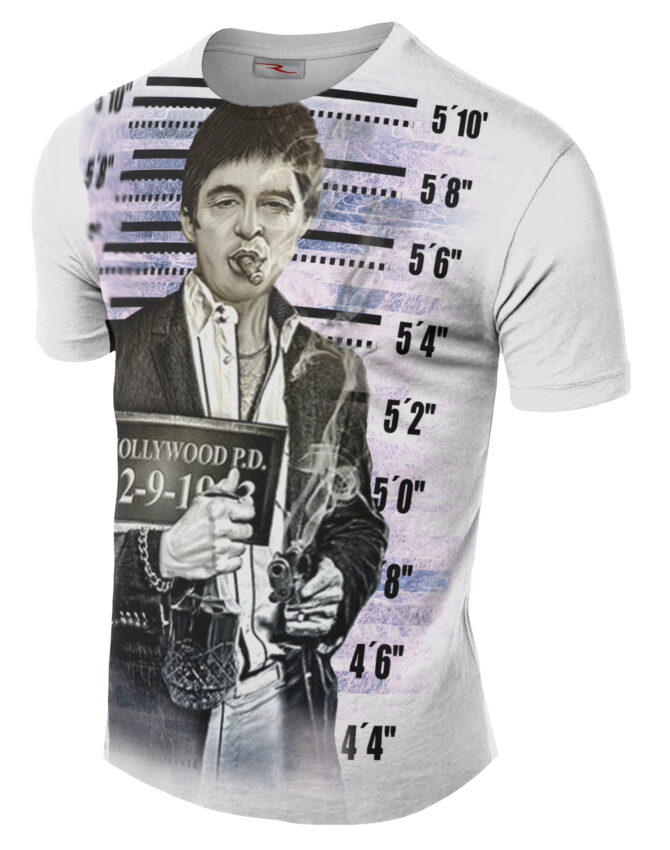 Remera Scarface Tony Montana Mugshots Preso