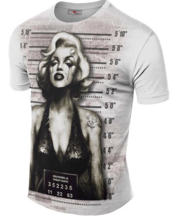 Remera Marilyn Monroe Mugshots Preso