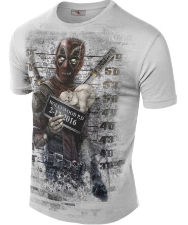 Remera Deadpool Mugshots Preso
