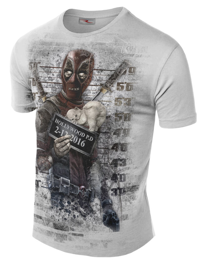 Remera Deadpool Mugshots Preso