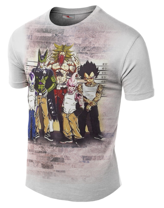 Remera Dragon Ball Mugshots Preso
