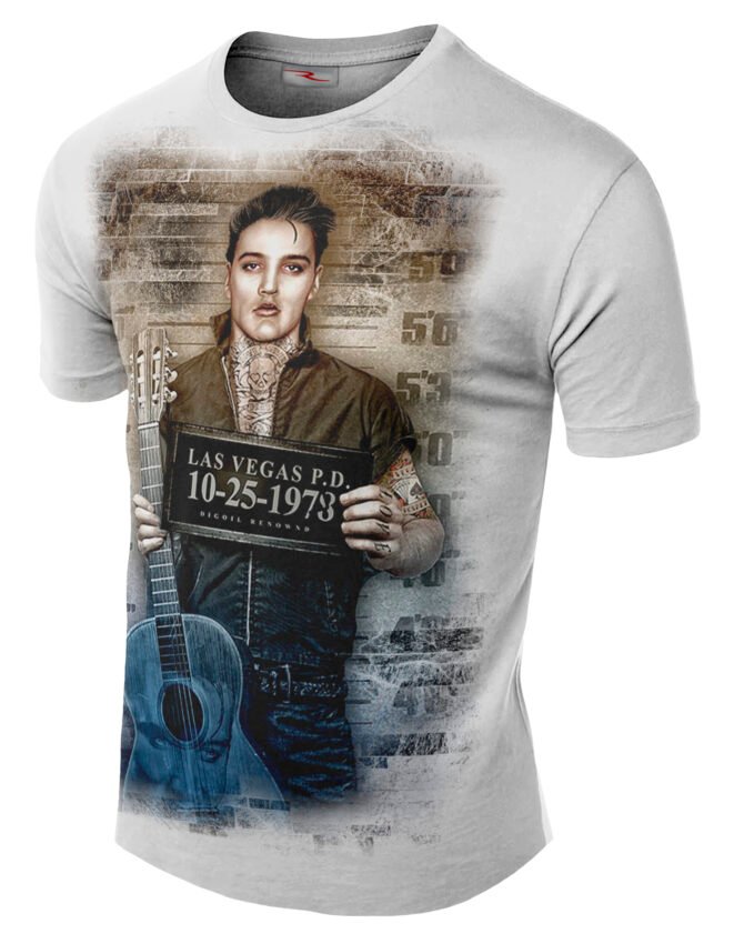 Remera Elvis Presley Mugshots Preso