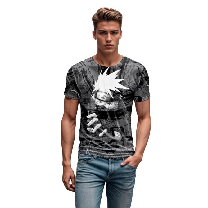 Remera Naruto Grey
