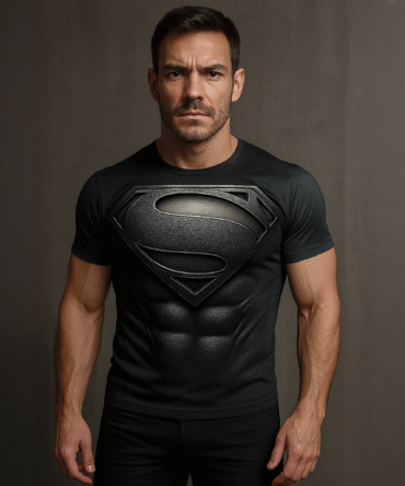 Remera Traje Superman Black