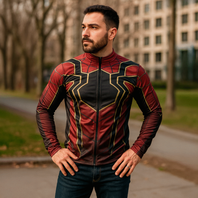 Campera Deportiva Slim Fit Iron Spiderman