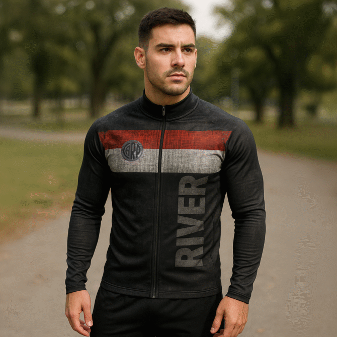 Campera Deportiva Slim Fit River Plate