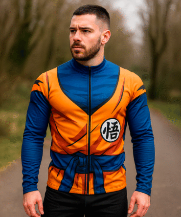 Campera Deportiva Slim Fit Dragon Ball Traje Goku