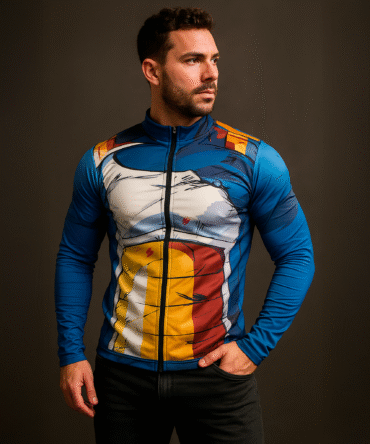 Campera Deportiva Slim Fit Dragon Ball Traje Vegeta