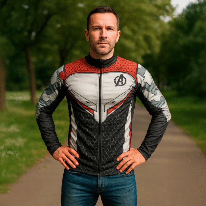 Campera Deportiva Slim Fit Traje Avengers