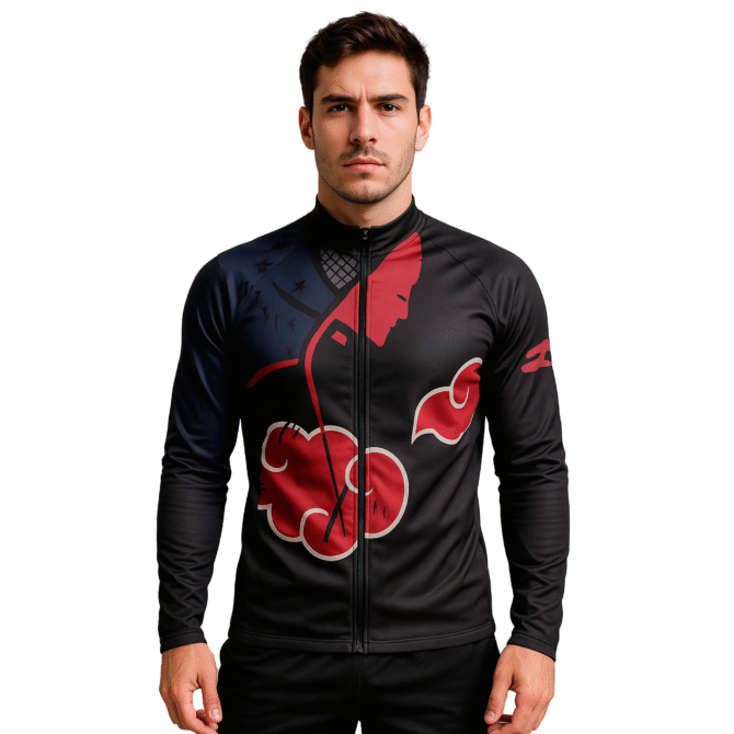 Campera Deportiva Slim Fit Naruto Akatsuki Ranwey