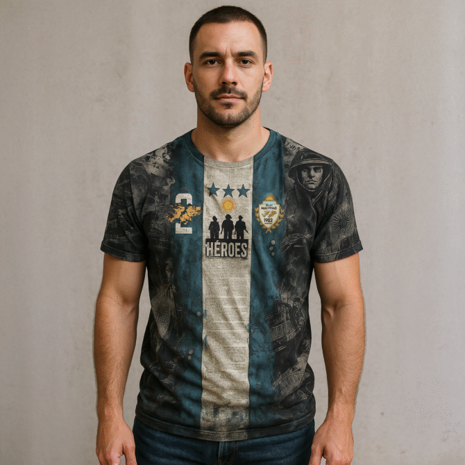 Remera Homenaje De Malvinas Prohibido Olvidar