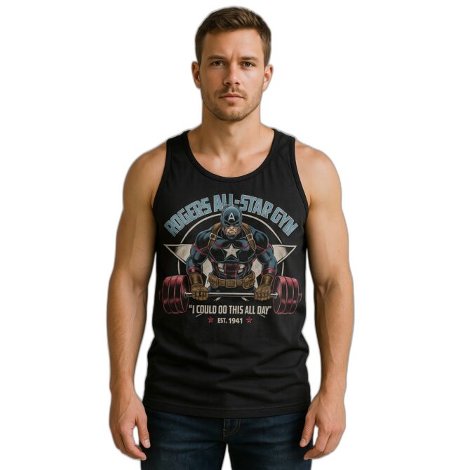 Musculosa Capitán América Rogers Gym