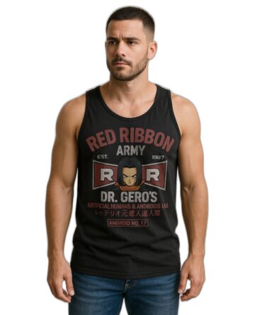 Musculosa Patrulla Roja Androide 17 Dbz Gym