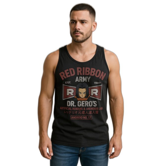 Musculosa Patrulla Roja Androide 17 Dbz Gym
