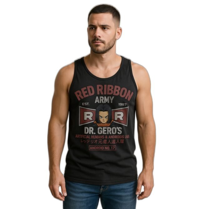Musculosa Patrulla Roja Androide 17 Dbz Gym