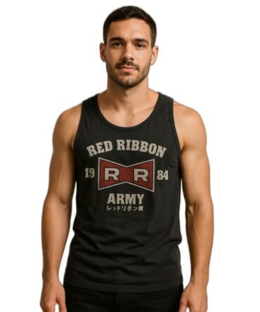Musculosa Red Ribbon Patrulla Roja Dragon Ball