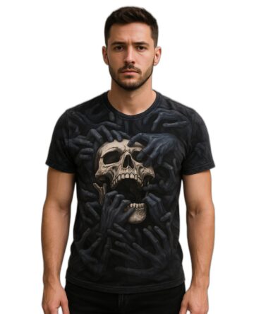 Remera Calavera 3d