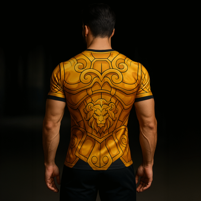 Remera Saint Seiya Armadura Dorada De Leo