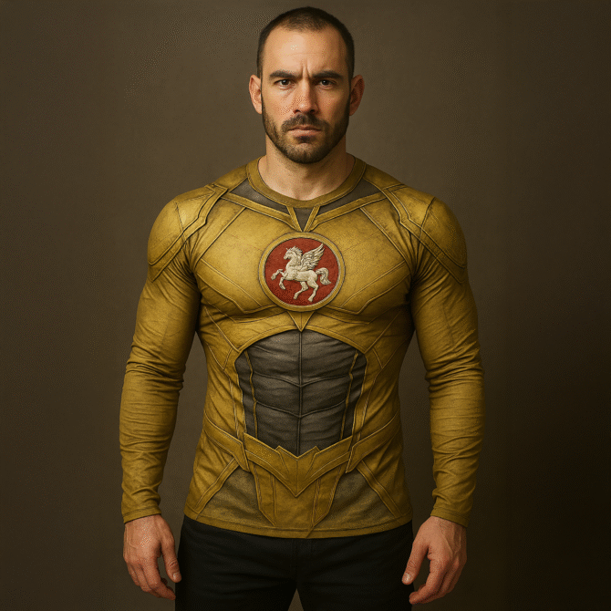 Remera Seiya Armadura Dorada