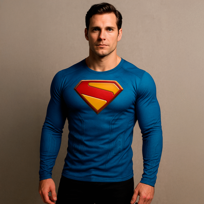 Remera Traje Superman Comics