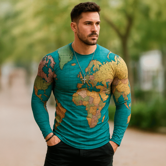 Remera Mapa Mundial
